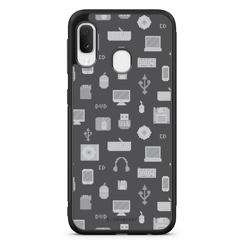 Samsung Galaxy A20e Case - Pixel Art Computer