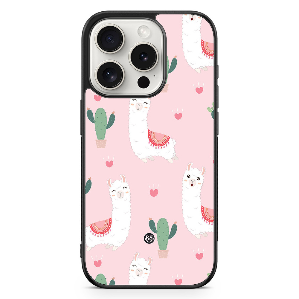iPhone 15 Pro Case - Llama Pattern