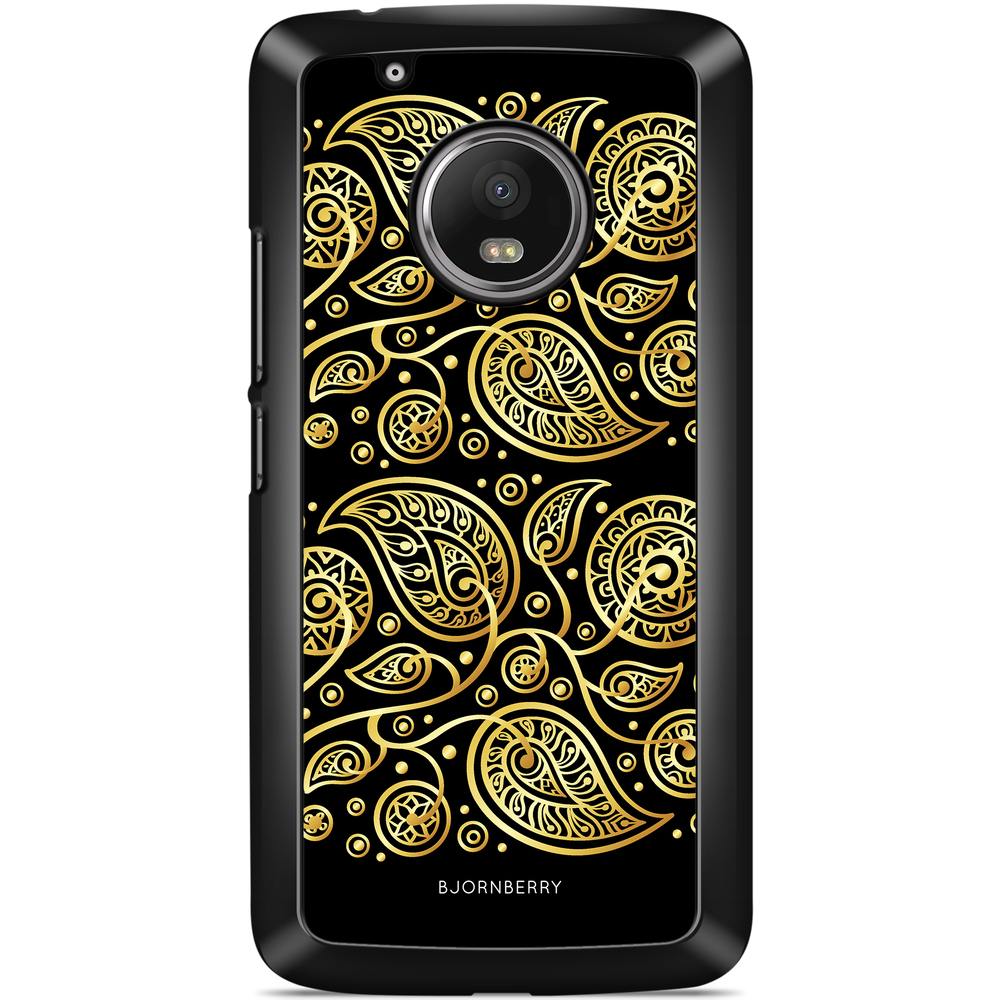 Moto G5 Plus Case - Gold Flowers
