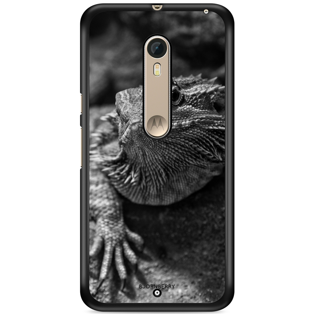 Moto X Style Case - Black/White Lizard
