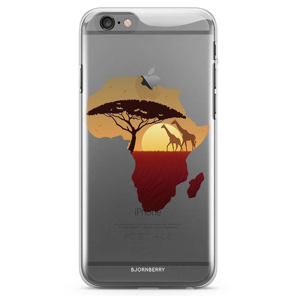 iPhone 6 Plus/6s Plus TPU Case - Africa Black
