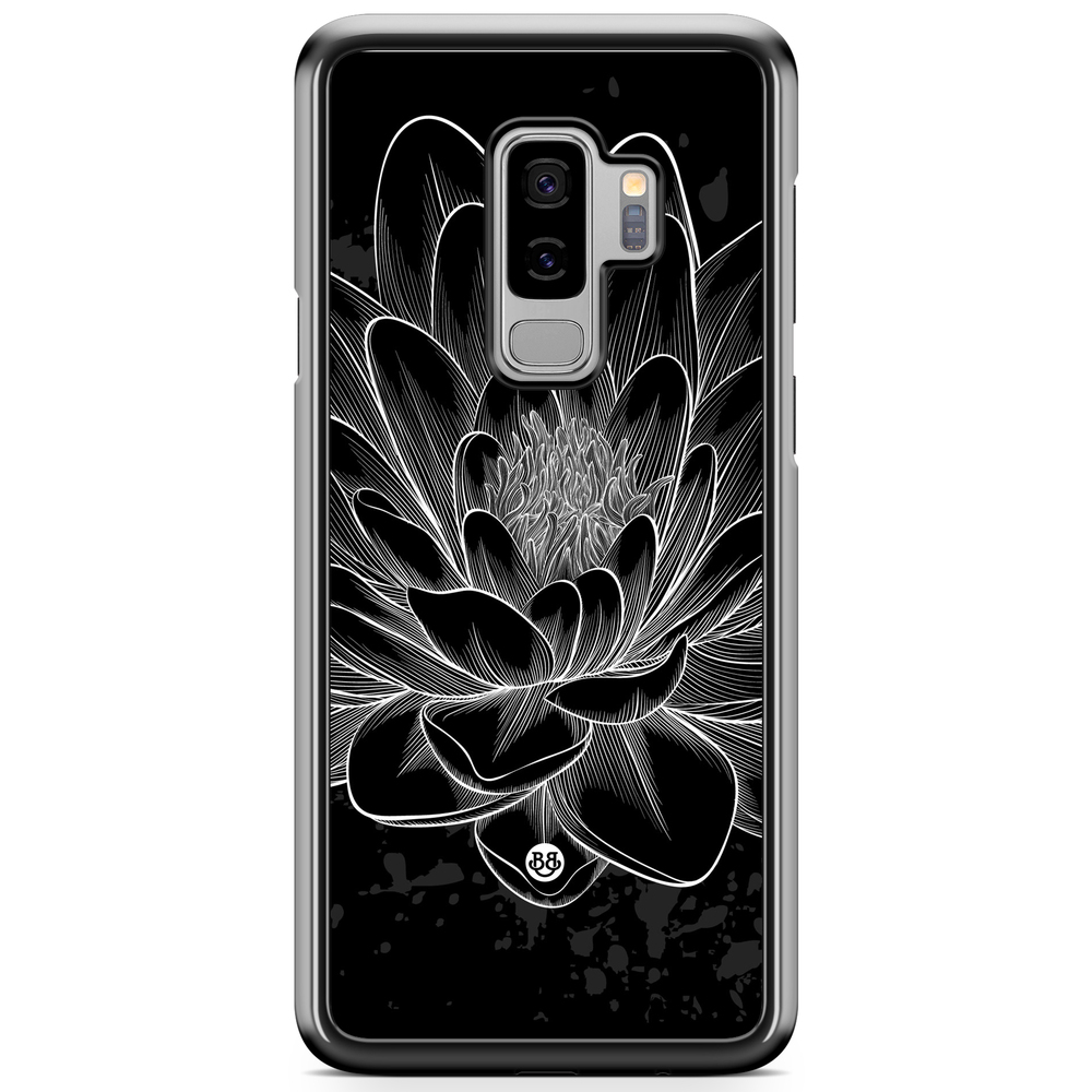 Samsung Galaxy S9 Plus Case - Black/White Lotus
