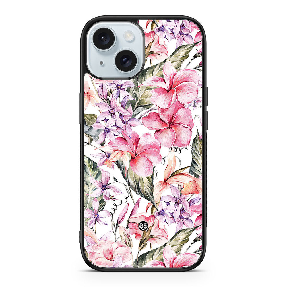 iPhone 15 Case - Watercolor Flowers