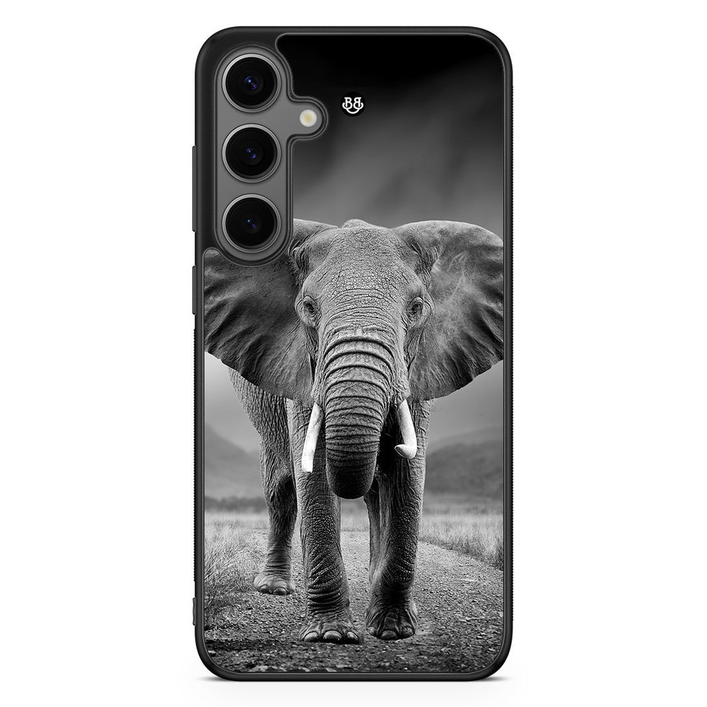 Samsung Galaxy S24 Plus Case - Black/white Elephant