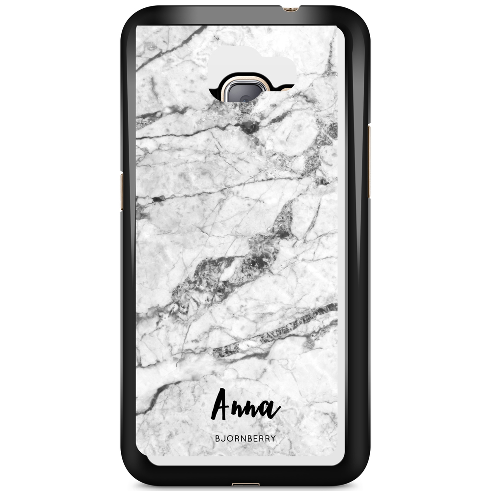 Samsung Galaxy J1 (2016) Case Custom - White Marble Name