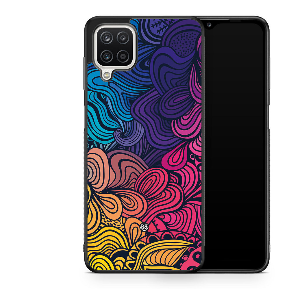 Samsung Galaxy A12 Case - Retro Flowers
