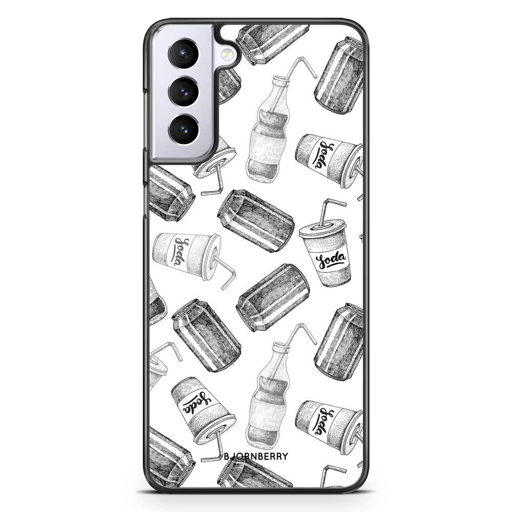 Samsung Galaxy S21 Plus Case - Soda Black & White