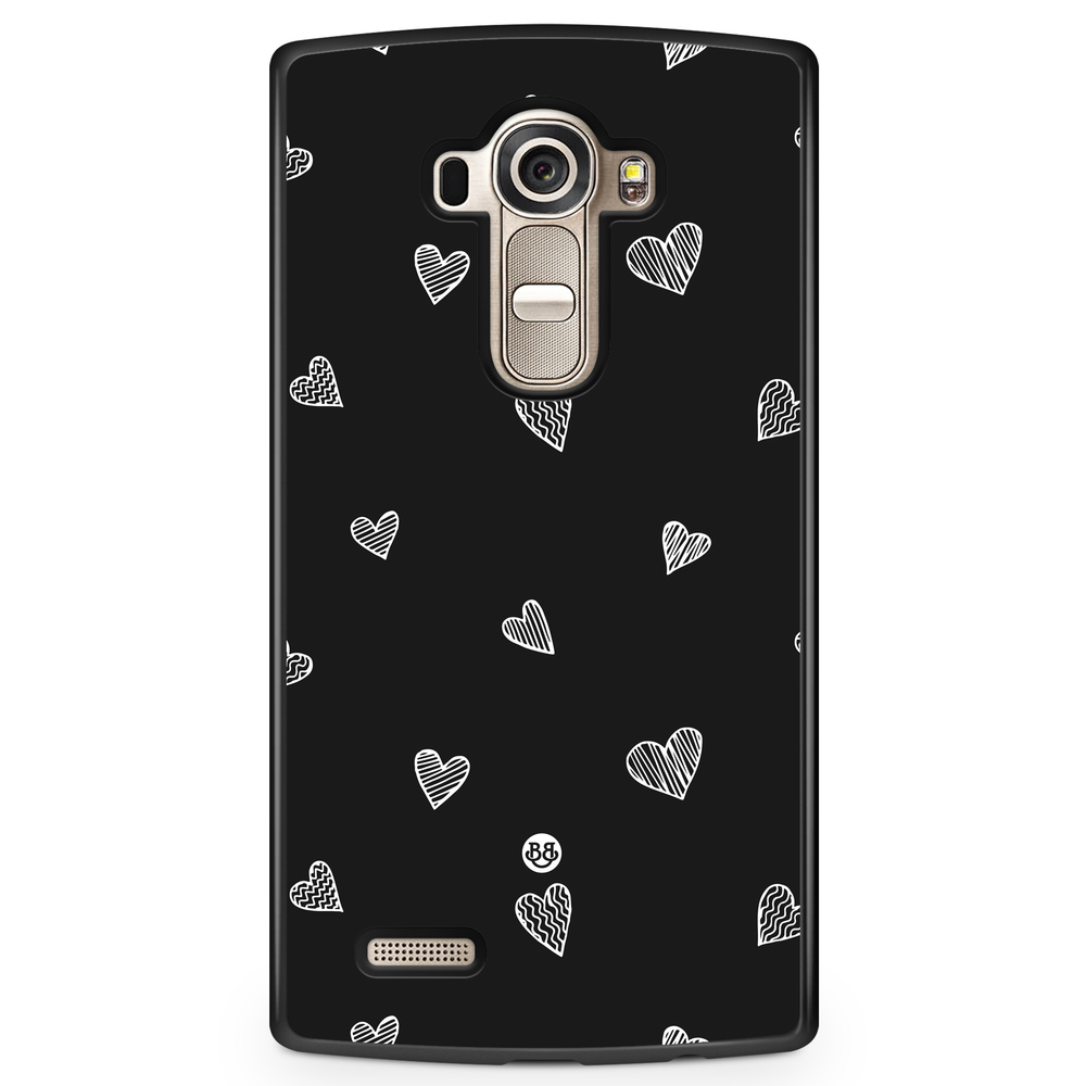 LG G4 Case - Black & White Hearts