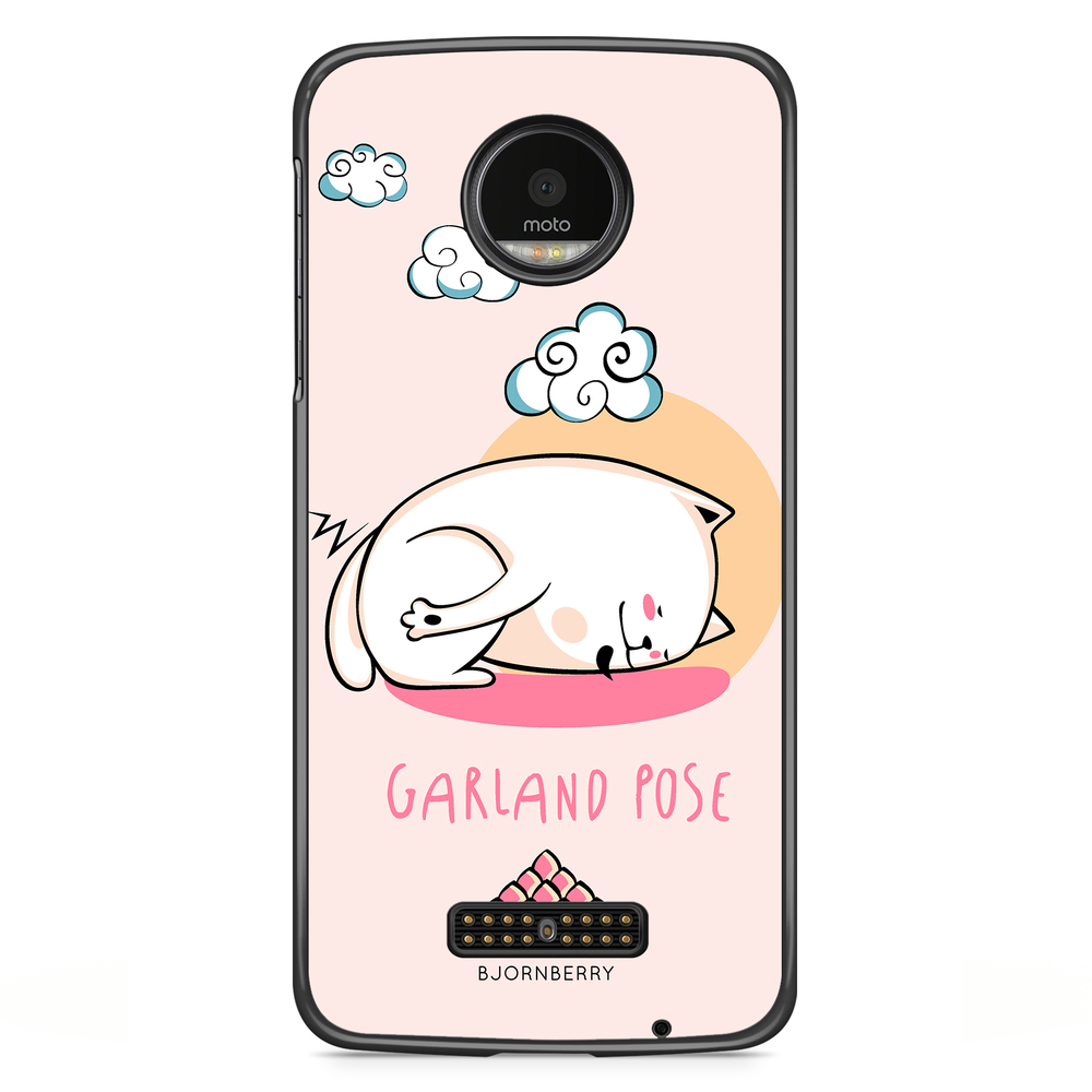 Motorola Moto Z Case - Yoga Cat Garland