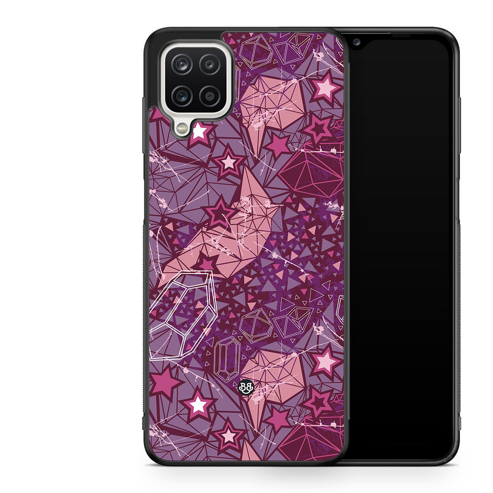 Samsung Galaxy A12 Case - Purple Stars
