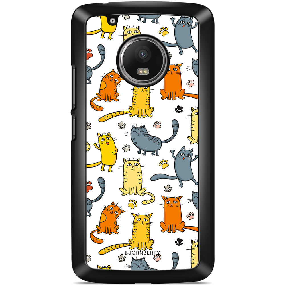 Moto G5 Plus Case - Cat Pattern