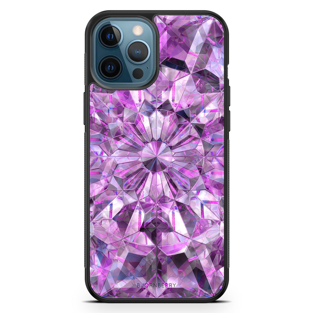 iPhone 12 Pro Case - Purple Crystals