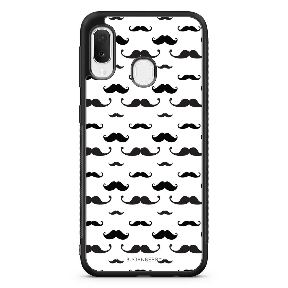 Samsung Galaxy A20e Case - Mustache Pattern