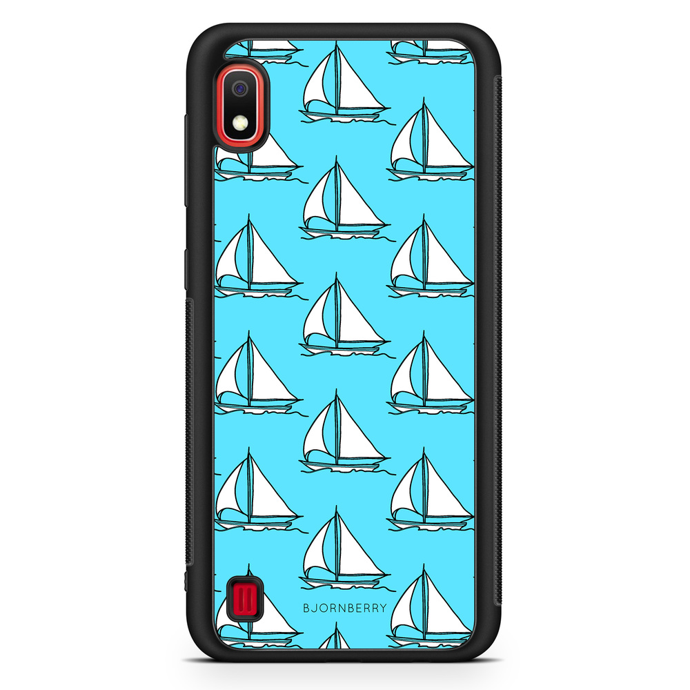 Samsung Galaxy A10 Case - Sailboat Pattern