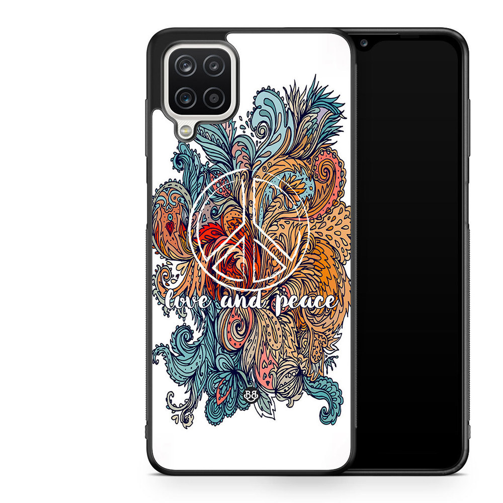 Samsung Galaxy A12 Case - Love and peace