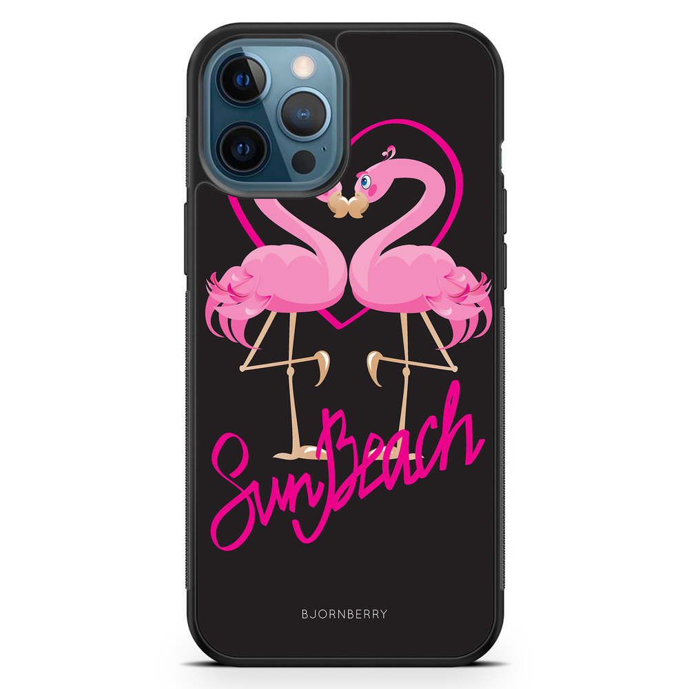 iPhone 12 Pro Case - Sun Beach Flamingo