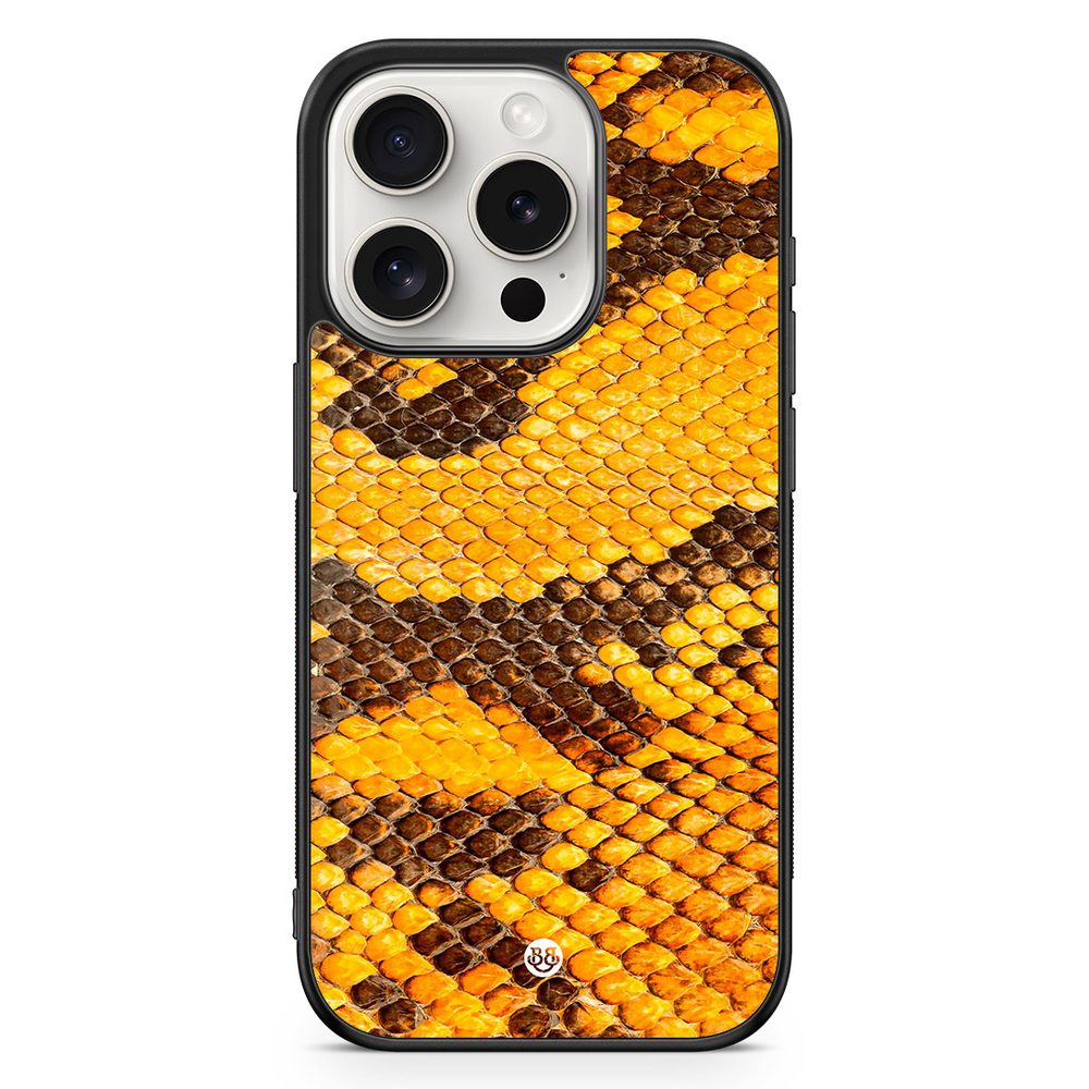 iPhone 15 Pro Case - Yellow Snake