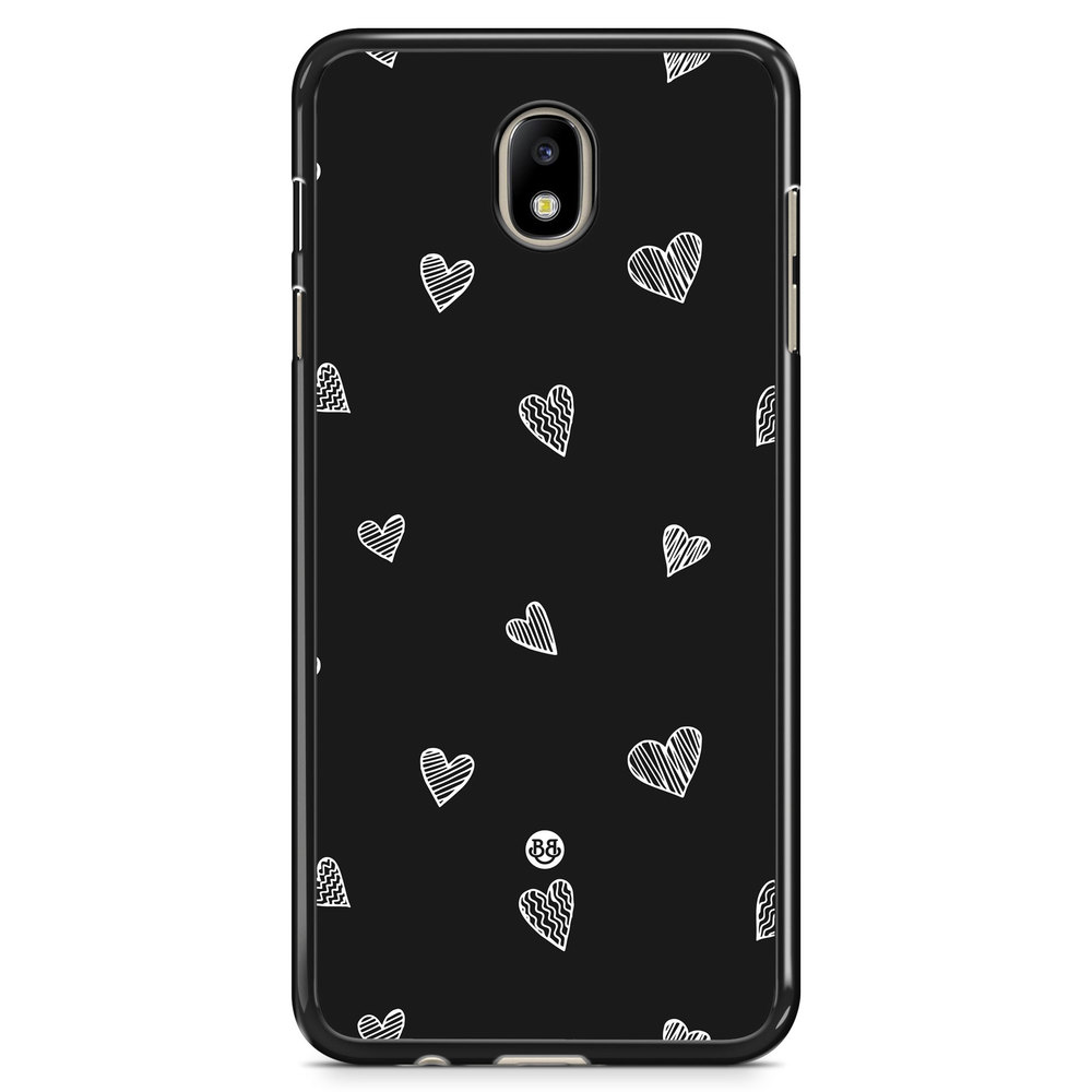 Samsung Galaxy J7 (2017) Case - Black & White Hearts