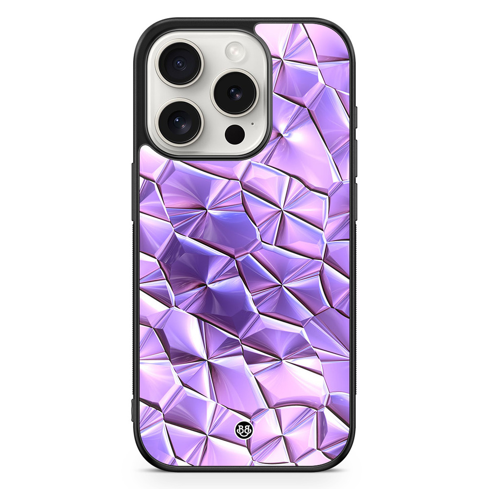 iPhone 15 Pro Case - Purple Crystal