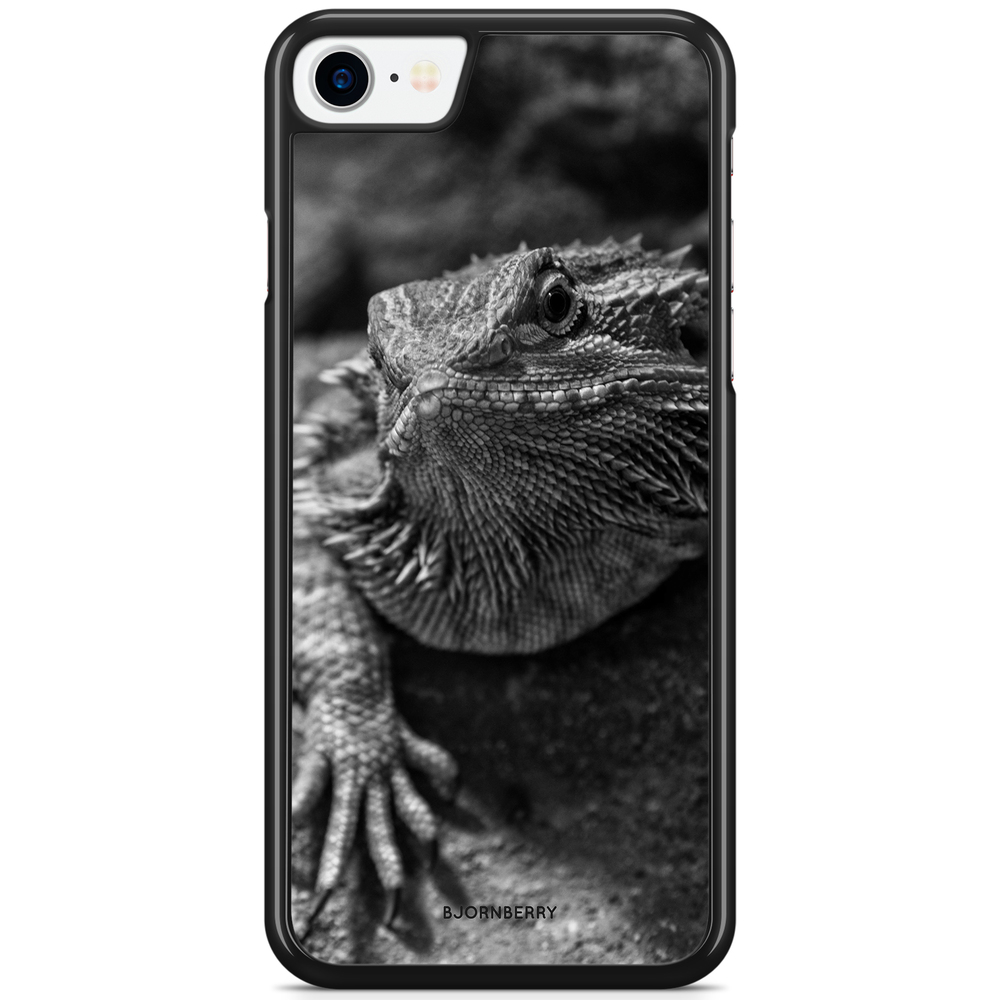 iPhone 7 Case - Black/White Lizard