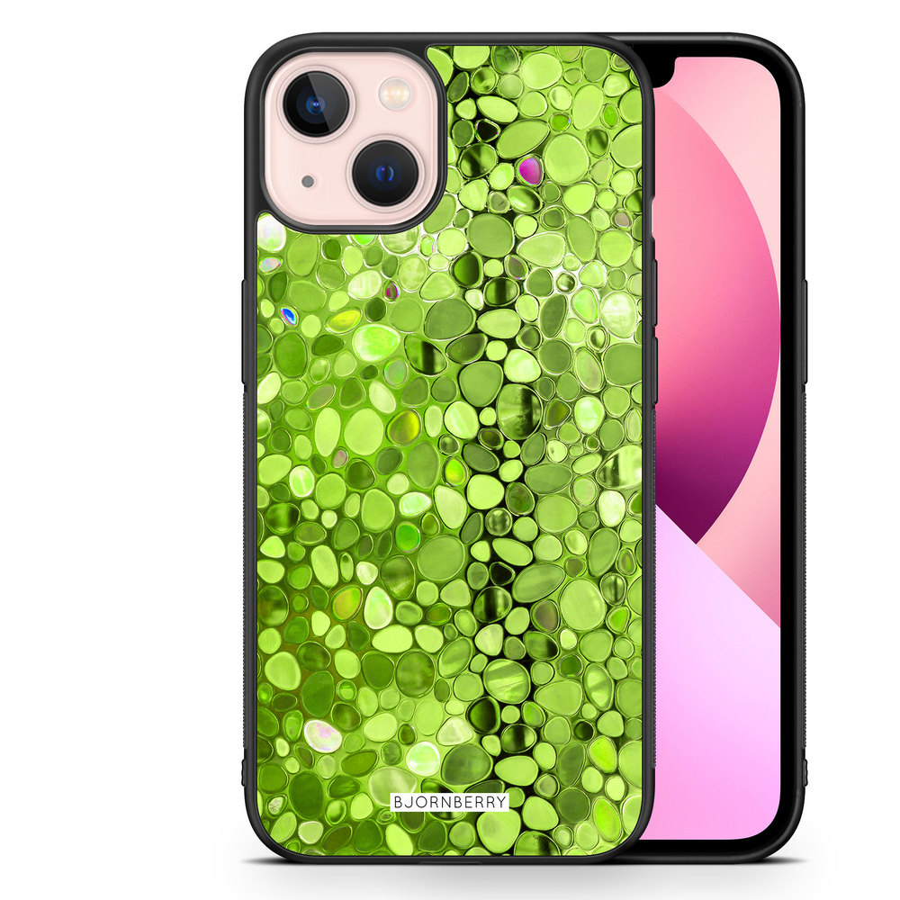 iPhone 13 Case - Stained Glass Green