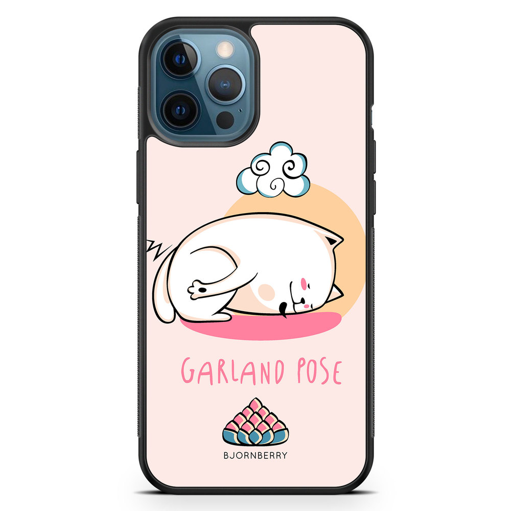 iPhone 12 Pro Case - Yoga Cat Garland