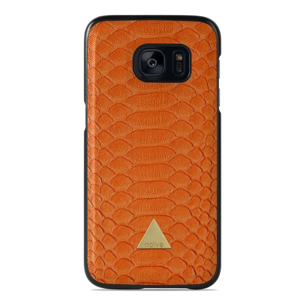 Naive Samsung Galaxy S7 Case - Orange Snake