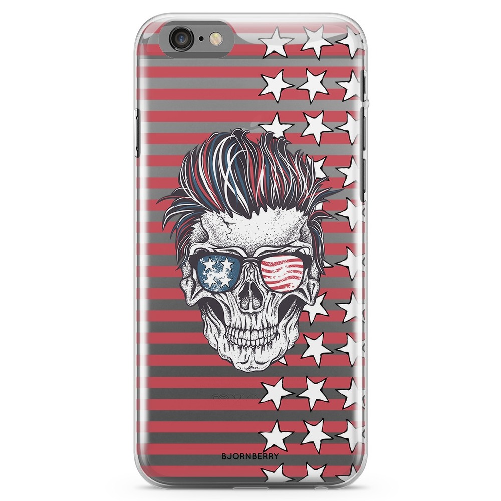 iPhone 6 Plus/6s Plus TPU Case - USA Skull