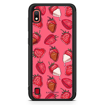 Samsung Galaxy A10 Skal - Jordgubbschoklad