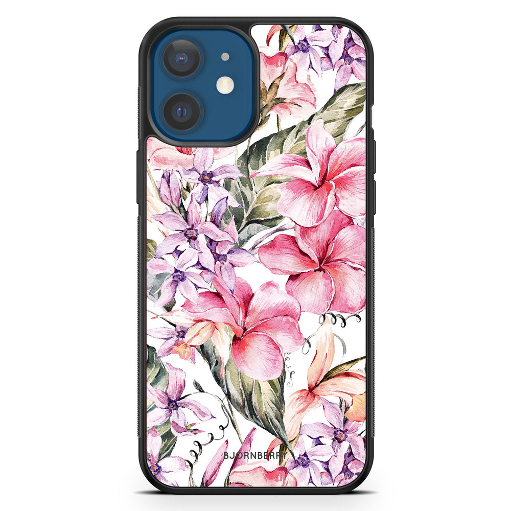 iPhone 12 Skal - Vattenfärg Blommor