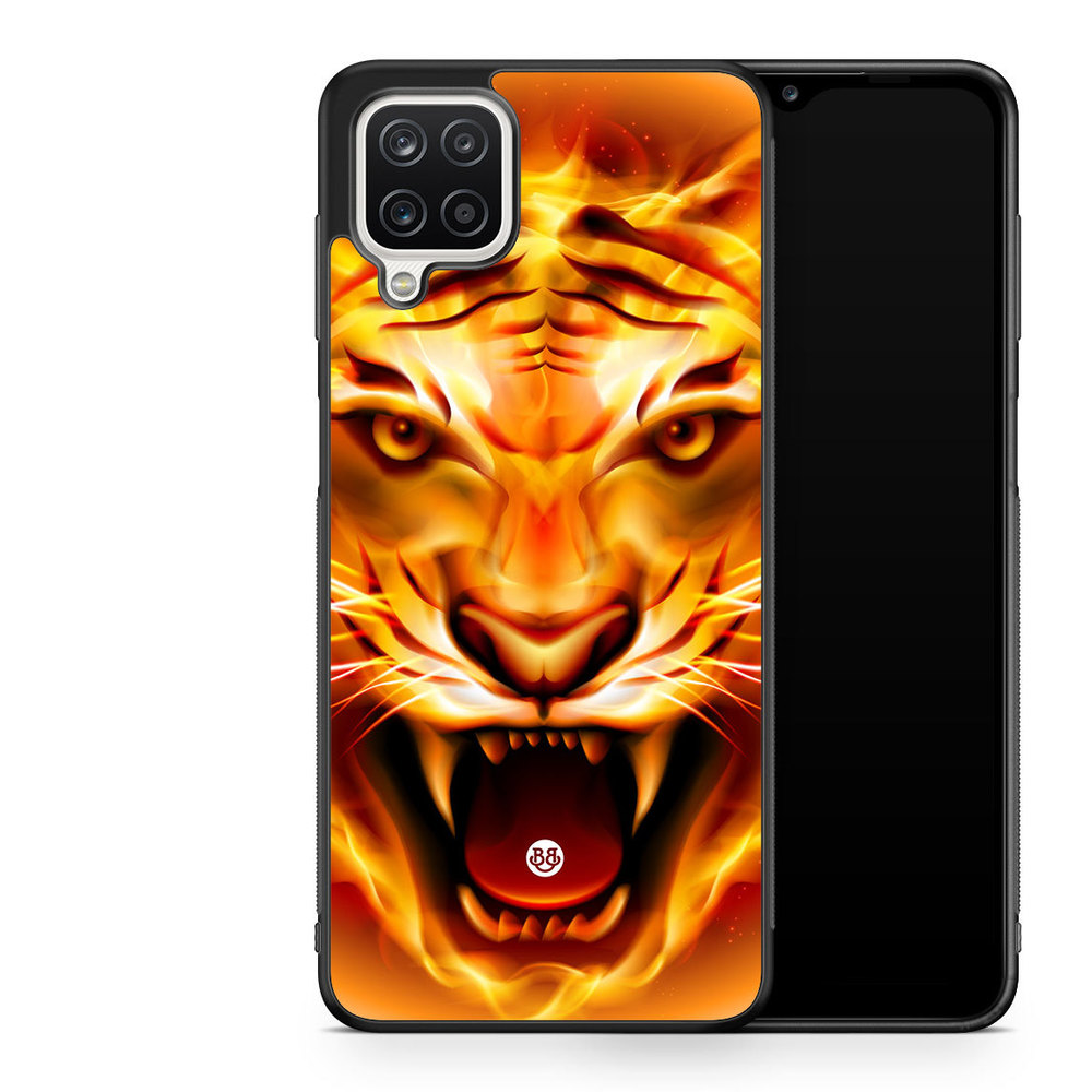 Samsung Galaxy A12 Case - Flames Tiger