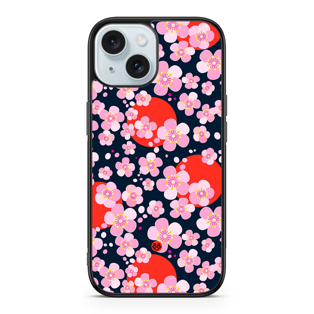 iPhone 15 Case - Japanese Flowers