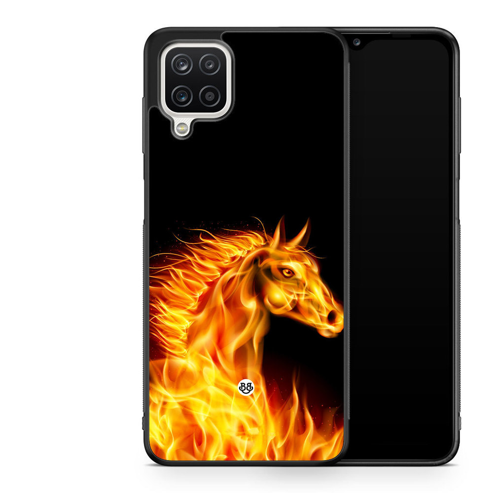 Samsung Galaxy A12 Case - Flames Horse