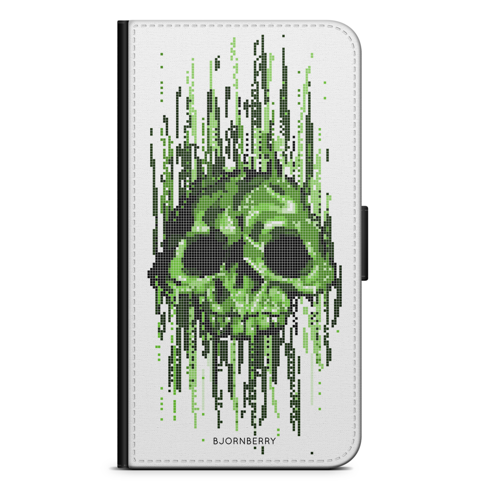 Samsung Galaxy S10 Plus Wallet Case - Data Virus Skull