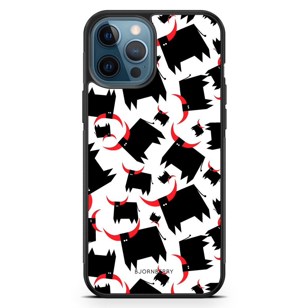 iPhone 12 Pro Case - Bull Red Horns