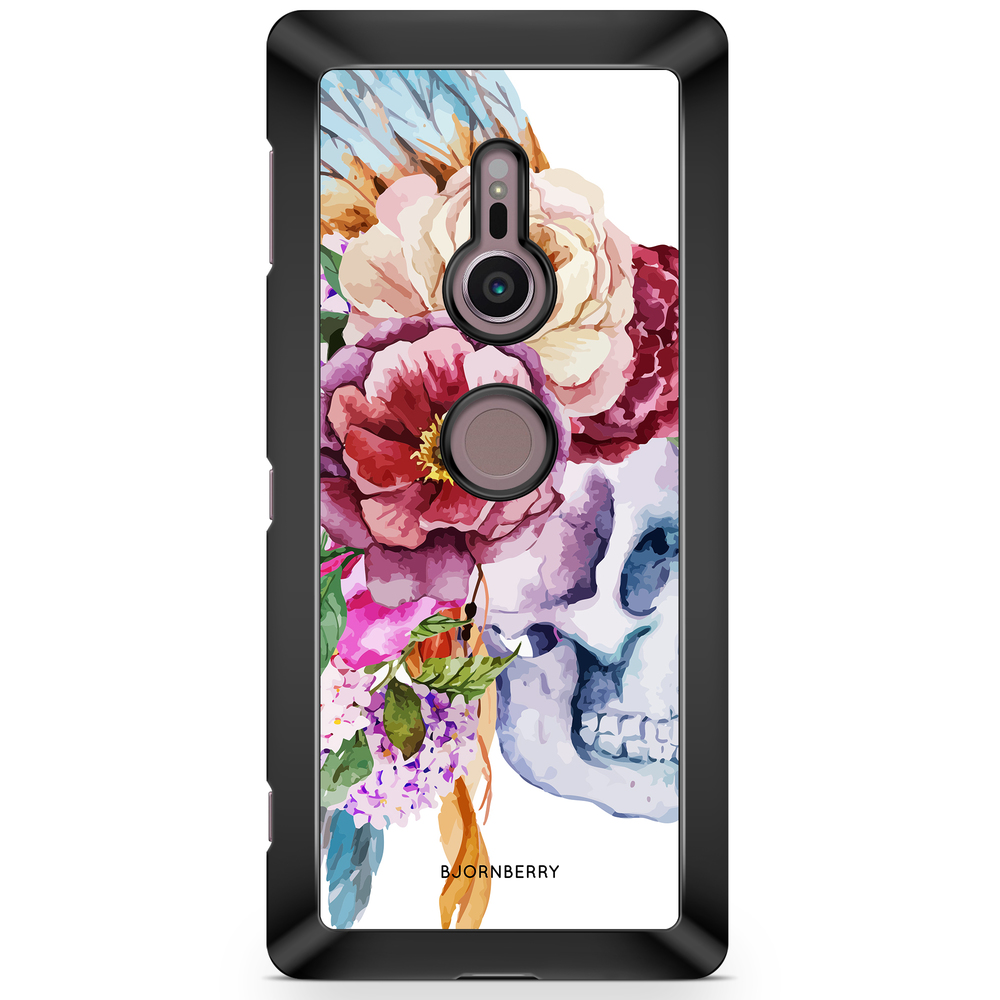 Sony Xperia XZ2 Case  - Skull & Flowers