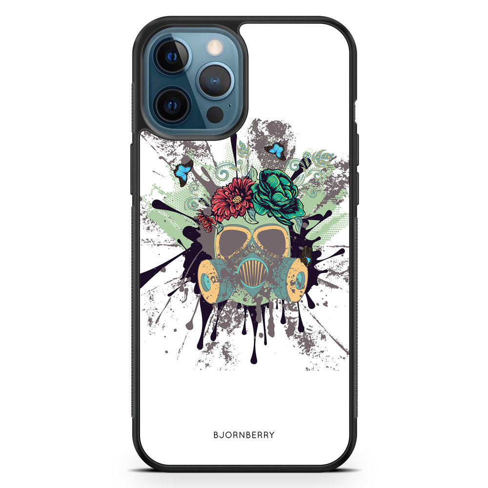 iPhone 12 Pro Case - Gas Mask Flowers