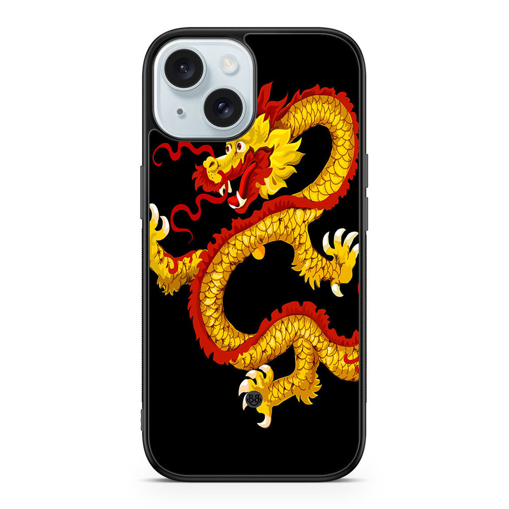 iPhone 15 Case - Yellow Dragon