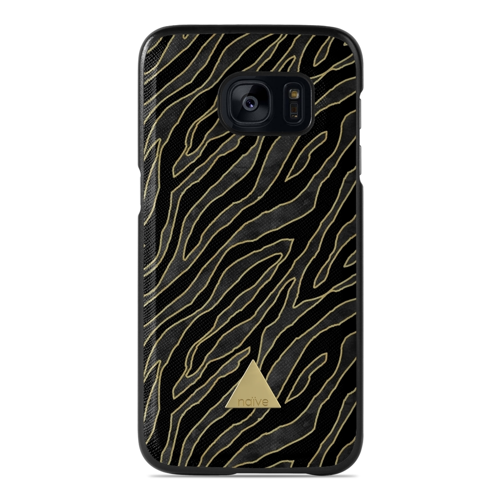 Naive Samsung Galaxy S7 Case - Golden Zebra