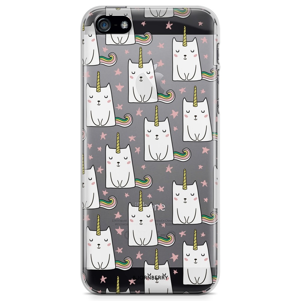 iPhone 5/5S/SE (2016) TPU Case - Cat Unicorn
