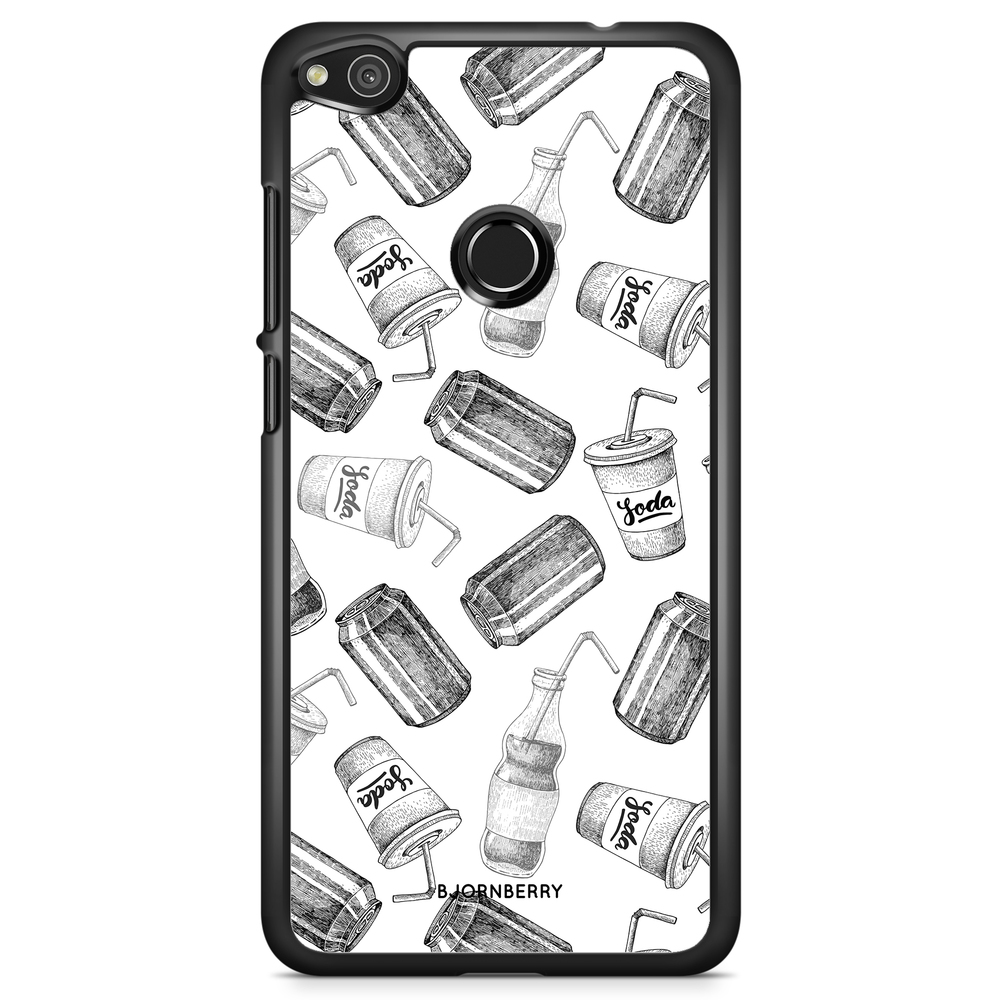 Huawei Honor 8 Lite Case - Soda Black & White