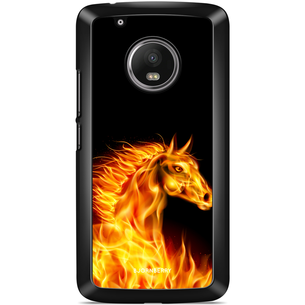 Moto G5 Plus Case - Flames Horse