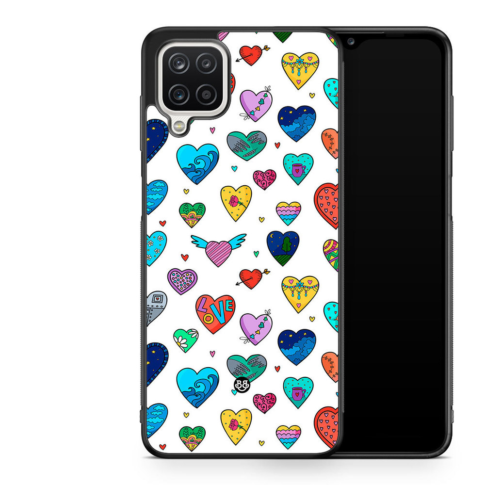 Samsung Galaxy A12 Case - Hearts