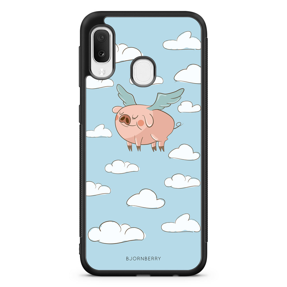 Samsung Galaxy A20e Case - Flying Pig