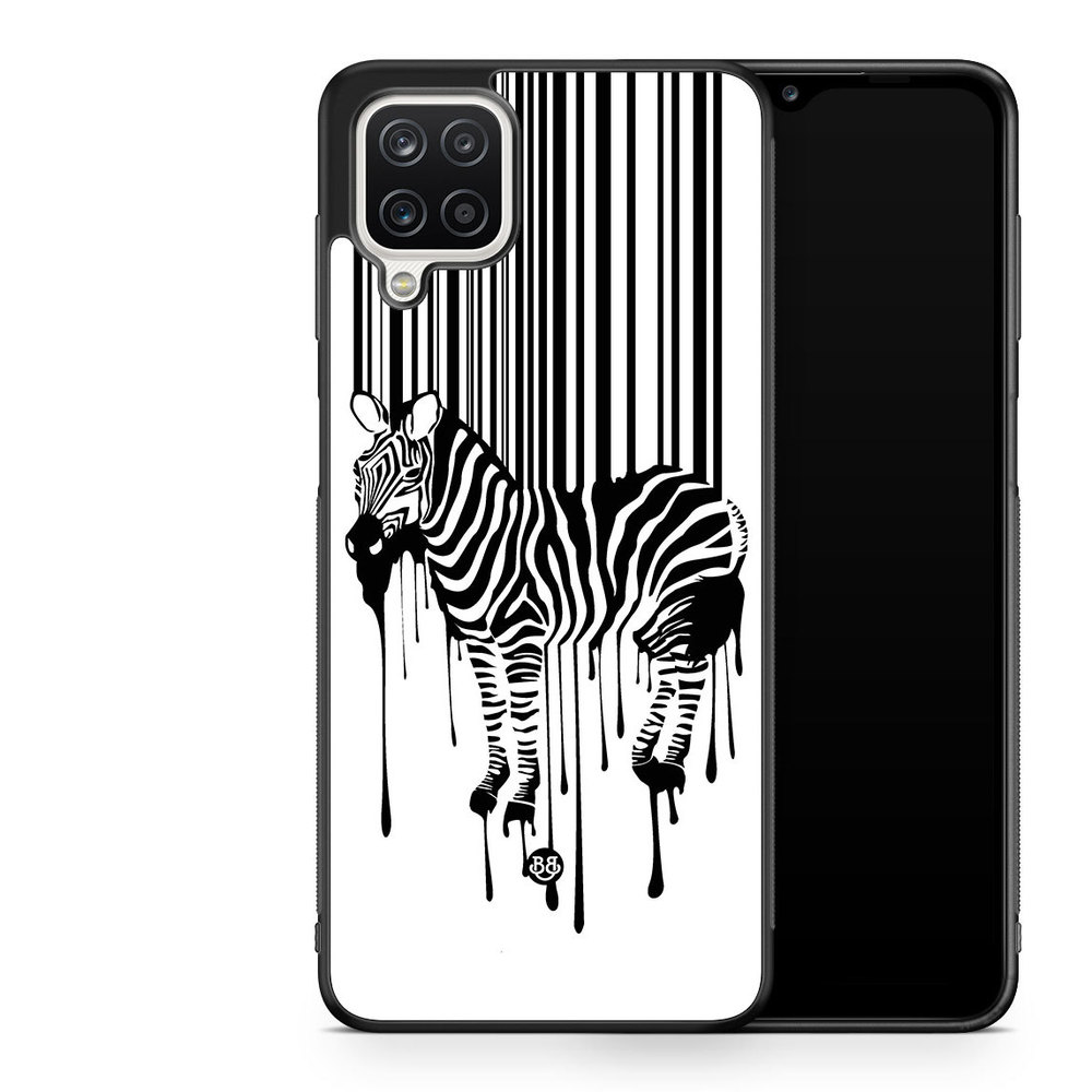 Samsung Galaxy A12 Skal - Zebra