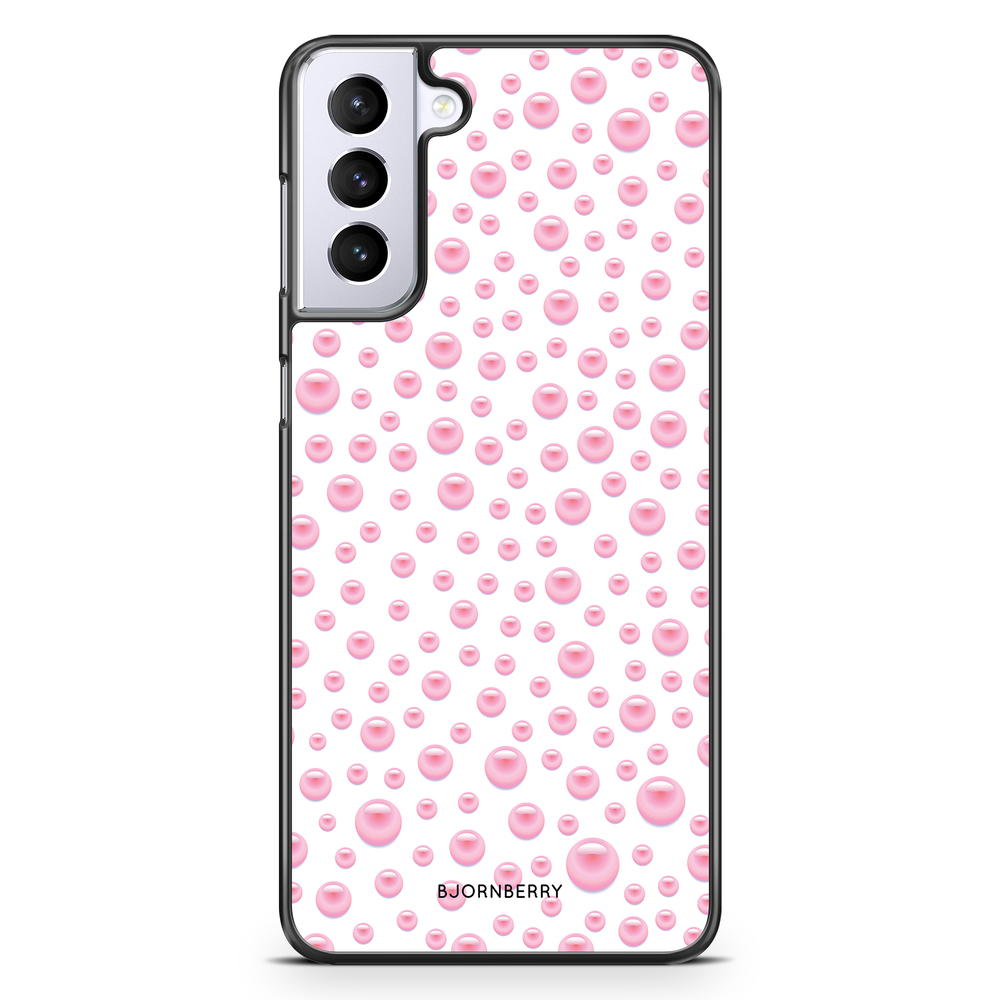 Samsung Galaxy S21 Plus Skal - Rosa Pärlor | Mobilskal & Mobilfodral BJORNBERRY