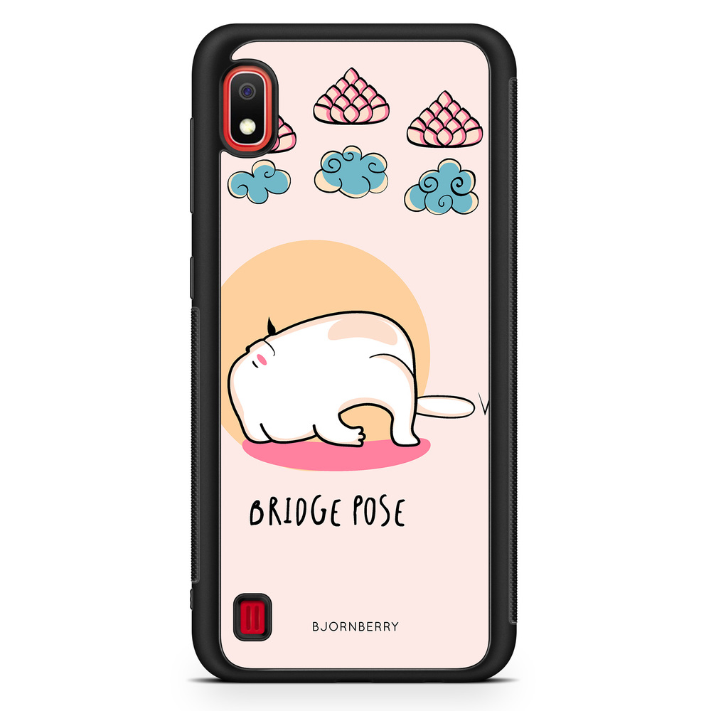 Samsung Galaxy A10 Case - Yoga Cat Bridge Pose