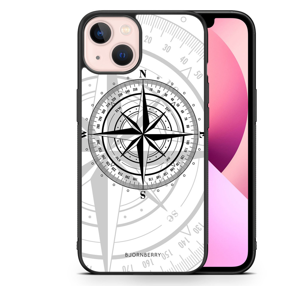 iPhone 13 Skal - Kompass Vit