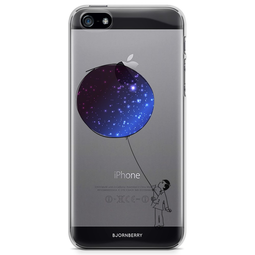 iPhone 5/5S/SE (2016) TPU Case - Space balloon