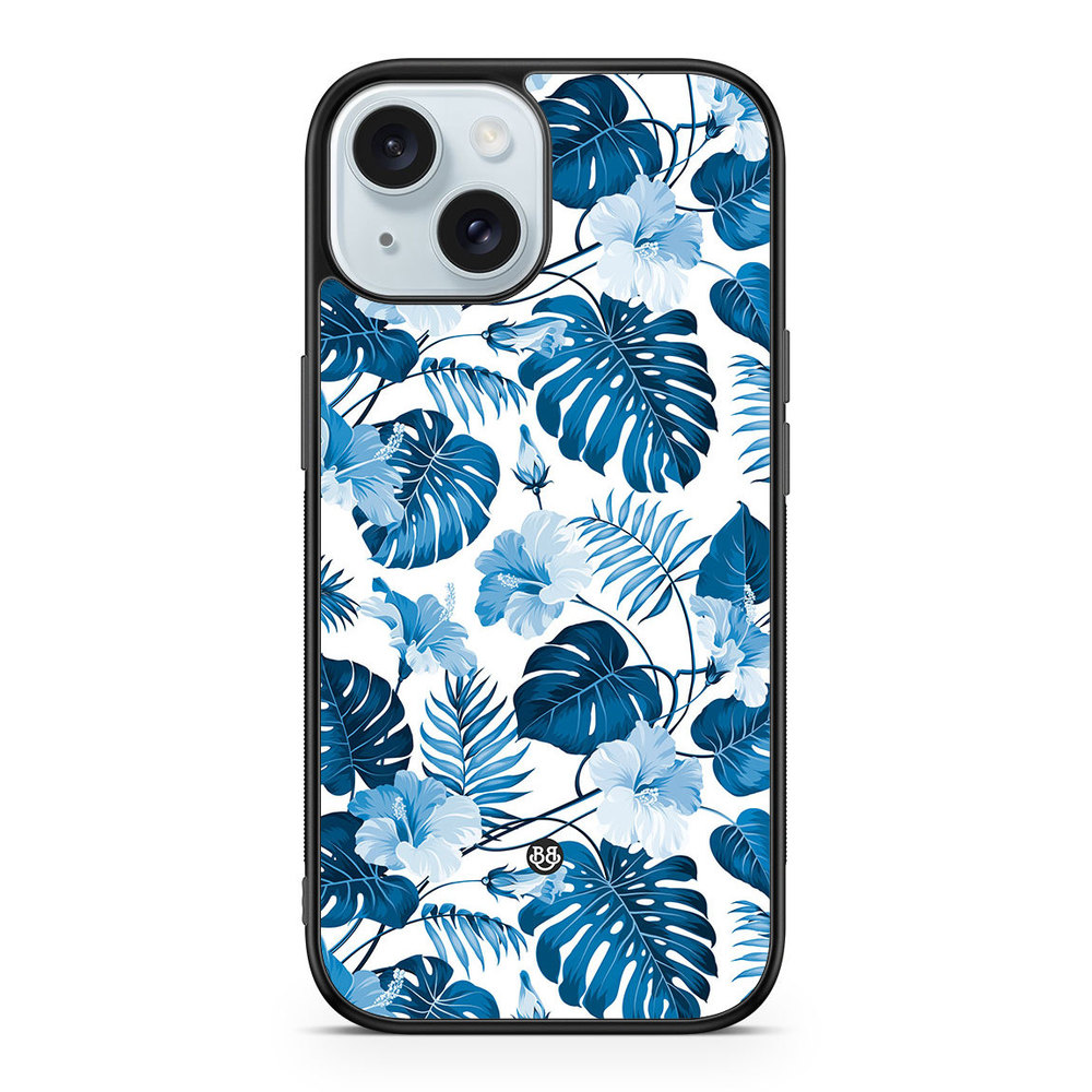iPhone 15 Case - Blue Flowers